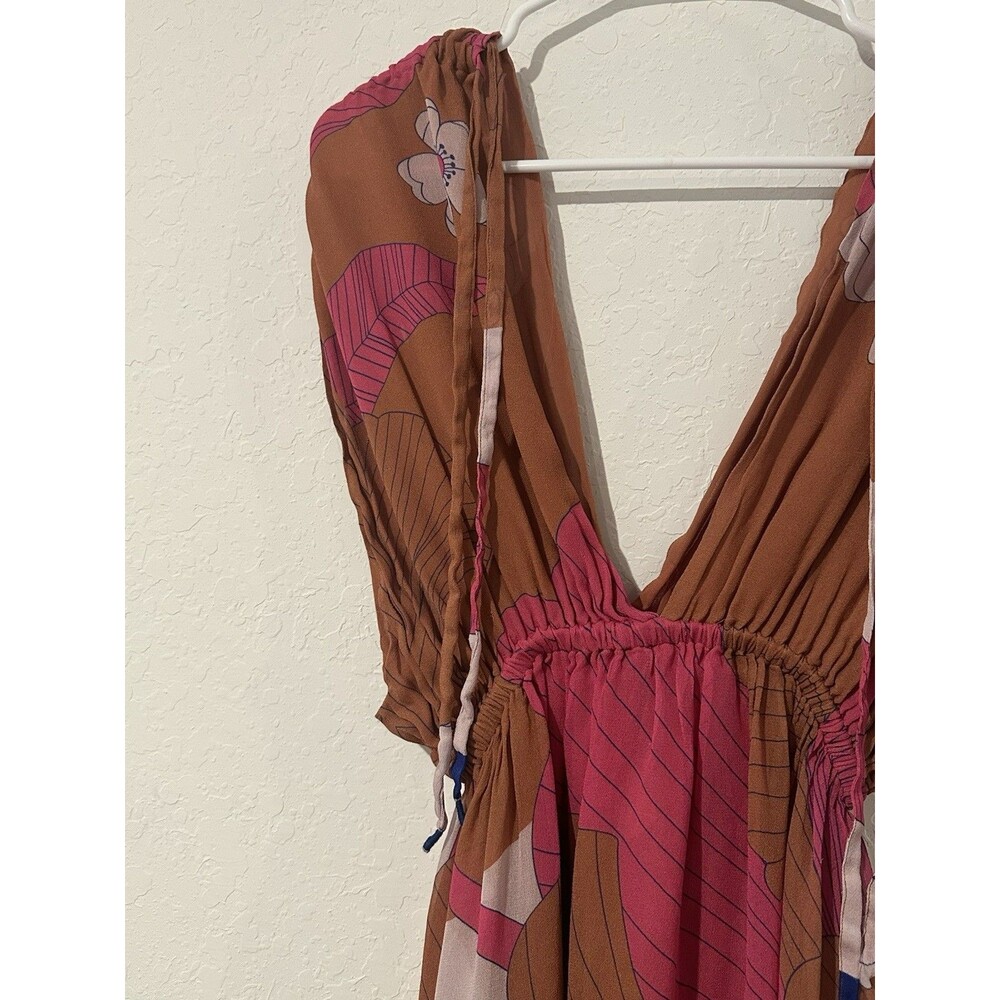 A Peace Treaty Women's Jumpsuit Chiffon Sleeveless V Neck Xs/s - Picture 5 of 16